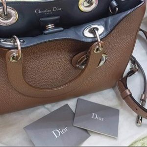 I am selling my personal Dior medium Diorrisimo bag in metallic beige.